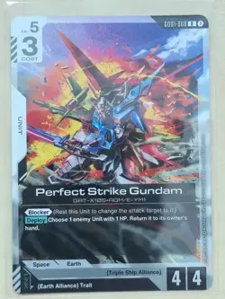 Gundam TCG Card Game Perfect Strike Gundam R GD01-068 Newtype Rising PACK FRESH - Image 1