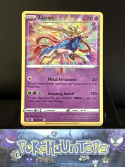 Pokemon Card Zacian 082/185 Vivid Voltage Holo Amazing Rare NM - Image 1