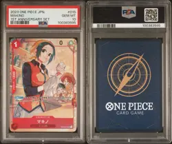 PSA 10 MAKINO OP02-015 1ST ANNIVERSARY SET ONE PIECE Card Game Japanese - Image 3