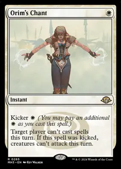 MTG Orim's Chant x1 FOIL NM English - Modern Horizons 3 - MH3 #265 - Image 2