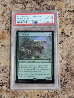 Tarmogoyf Modern Masters MtG PSA 8 2015 FOIL 165/249 - Image 1
