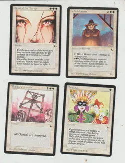 Lot x4 cartes THE DARK (Witch Hunter...) MAGIC MTG ENGLISH 1994 EX-NM VINTAGE ! - Image 1