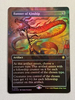 Banner of Kinship - (Borderless FOIL) - Foundations - NM MTG - Image 1