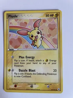 Plusle 69/101 EX Hidden Legends Pokemon Card HP Condition Non Holo - Image 1