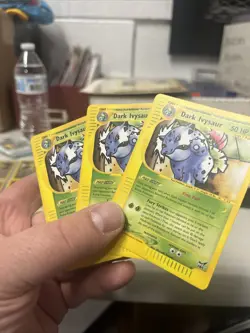 #6 Dark Ivysaur Promo Best Of Game WOTC Vintage Pokemon NM LOT OF 3X - Image 2
