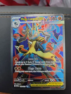Pokemon TCG Mega Lucario EX 160/132 Ultra Rare Holo NM Mega Evolutions Full Art - Image 1