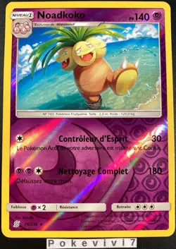 Carte Pokemon NOADKOKO 74/236 Rare REVERSE Soleil et Lune 11 SL11 FR NEUF - Image 1