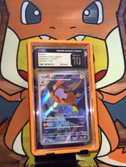 Raichu Art Rare Japanese Pokemon Clay Burst 074/071 CGC Pristine 10 - Image 1