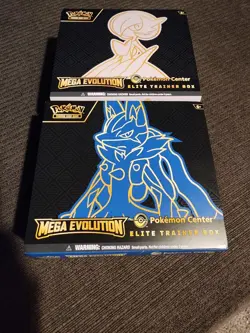 2 Mega Evolution Pokemon Center Elite Trainer Box Empty No Packs/No Promos - Image 1