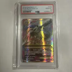 2016 POKEMON XY EVOLUTIONS #102 FULL ART/M BLASTOISE EX PSA 10 - Image 1