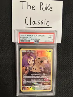 2019 Pokemon Mimikyu Secret FA Sun & Moon Cosmic Eclipse 245/236 PSA 9 - Image 2