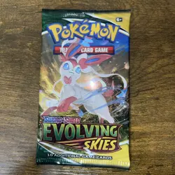 Pokemon TCG - EVOLVING SKIES Booster Pack Random Art Sword Shield Sealed New - Image 1