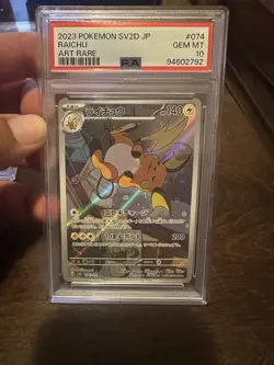 Pokemon TCG Raichu Jp 074/071 Holo Rare 2024 PSA 10 - Image 1