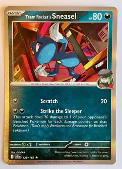 Team Rocket's Sneasel - 128/182 SV10 Destined Rivals English Holo - Pokemon TCG - Image 1