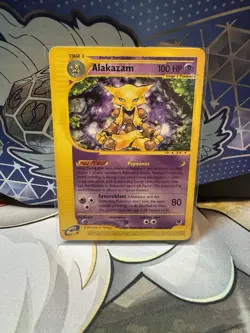 ALAKAZAM 33/165 EXPEDITION BASE SET POKEMON TCG LP/MP - Image 1