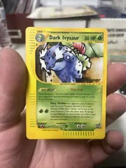 #6 Pokemon Best Of Game Pokemon NM NICE DARK IVYSAUR WINNER - Image 1