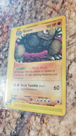 Pokemon Golem 49/165 Rare Expedition Set Lightly Played - Image 2
