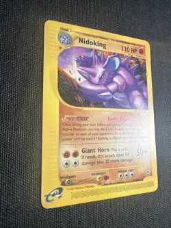 Pokemon Nidoking 24/147 Aquapolis NM 1999 WOTC Vintage - Non-Holo - Image 2