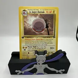 2000 Pokemon Gym2 Lt. Surge's Electrode #52 UC 1st Edition - Image 1