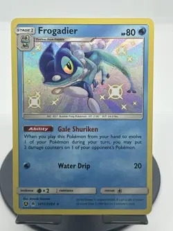 Pokemon TCG Frogadier SV12/SV94 Hidden Fates: Shiny Vault Holo Rare NM - Image 1