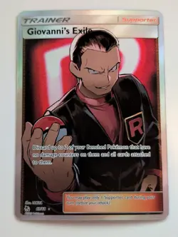 Giovanni's Exile 67/68 Full Art Ultra Rare Hidden Fates Pokemon TCG - LP - Image 1