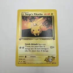 Lt. Surge's Pikachu Common Gym Challenge 084/132 LP - Image 2