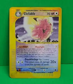 Pokemon Expedition E-Series Clefable 41/165 Reverse Holo Rare Played - Image 1