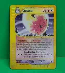 Pokemon Expedition E-Series Clefable 41/165 Reverse Holo Rare Played - Image 2