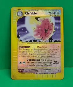 Pokemon Expedition E-Series Clefable 41/165 Reverse Holo Rare Played - Image 3