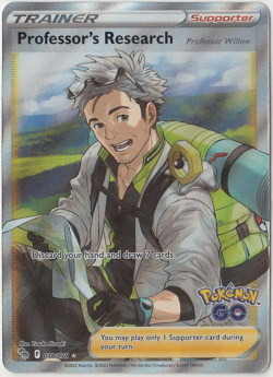 Professor's Research (Full Art) - 078/078 Pokemon Go UltraRare Pokemon TCG NM - Image 1