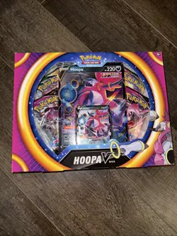 POKEMON TCG Hoopa V Box Fusion Strike Sword & Shield Factory Sealed Ships Now - Image 1