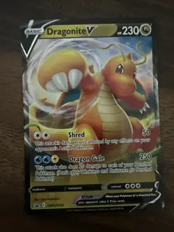 Dragonite V SWSH154 SWSH: Sword & Shield Promo Card Holo Black Star Promo NM - Image 1