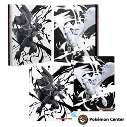 Pokemon Card Game Collection File Premium Zekrom & Reshiram with Extra Refill - Image 1