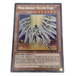 Yu-Gi-Oh! Maze of Memories Mekk-Knight Yellow Star MAZE-EN044 Light Card 1st (3) - Image 1