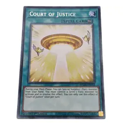 Yu-Gi-Oh! Maze of Memories Court Of Justice MAZE-EN058 Spell Card 1st Edition -3 - Image 1