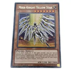 Yu-Gi-Oh! Maze of Memories Mekk-Knight Yellow Star MAZE-EN044 Light Card 1st (2) - Image 1