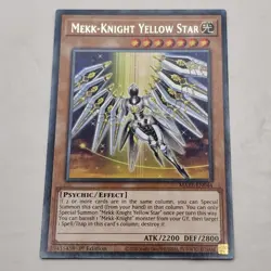 Yu-Gi-Oh! Maze of Memories Mekk-Knight Yellow Star MAZE-EN044 Light Card 1st (2) - Image 2