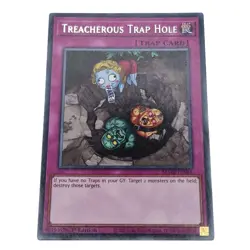 Yu-Gi-Oh! Maze of Memories Treacherous Trap Hole MAZE-EN066 Trap Card 1st (2) - Image 1