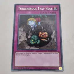 Yu-Gi-Oh! Maze of Memories Treacherous Trap Hole MAZE-EN066 Trap Card 1st (2) - Image 2