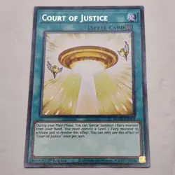Yu-Gi-Oh! Maze of Memories Court Of Justice MAZE-EN058 Spell Card 1st Edition -6 - Image 2
