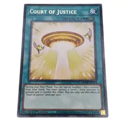 Yu-Gi-Oh! Maze of Memories Court Of Justice MAZE-EN058 Spell Card 1st Edition -2 - Image 1