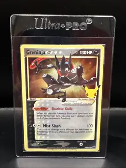 Pokemon TCG Celebrations Sealed Greninja Gold Star Promo Card SWSH144 - Image 1