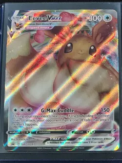 Eevee VMAX Holo SWSH087 Promo Card Sword & Shield Shining Fates Pokemon TCG NM - Image 3