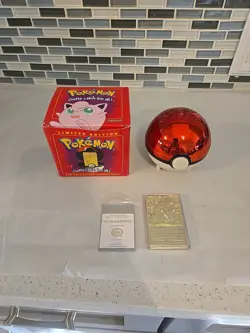Jigglypuff - Pokemon Burger King 23k Gold Plated Card in Pokeball 1999 - Image 1