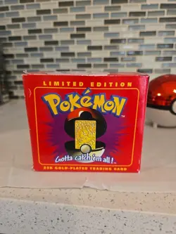 Jigglypuff - Pokemon Burger King 23k Gold Plated Card in Pokeball 1999 - Image 2