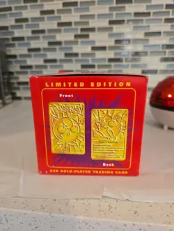 Jigglypuff - Pokemon Burger King 23k Gold Plated Card in Pokeball 1999 - Image 3