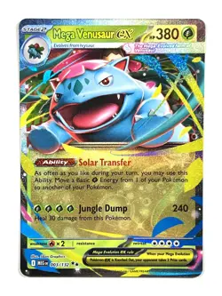 Mega Venusaur ex - 003/132 Pokemon TCG Mega Evolutions Double Rare Pokemon Card - Image 1