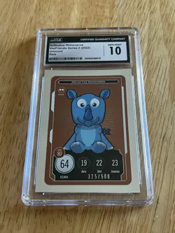 Reflective Rhinoceros Veefriends TCG Card Series 2 RARE 325/500 CGC 10 Gem Mint - Image 1