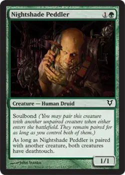Nightshade Peddler -Foil Medium Play MTG Avacyn Restored - Image 1