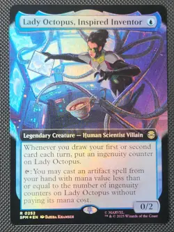 MTG Lady Octopus, Inspired Inventor 0252 Foil (Extended Art) Marvel’s Spider-Man - Image 2
